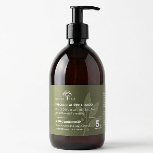 Sapone di Aleppo liquido 5% olio di alloro