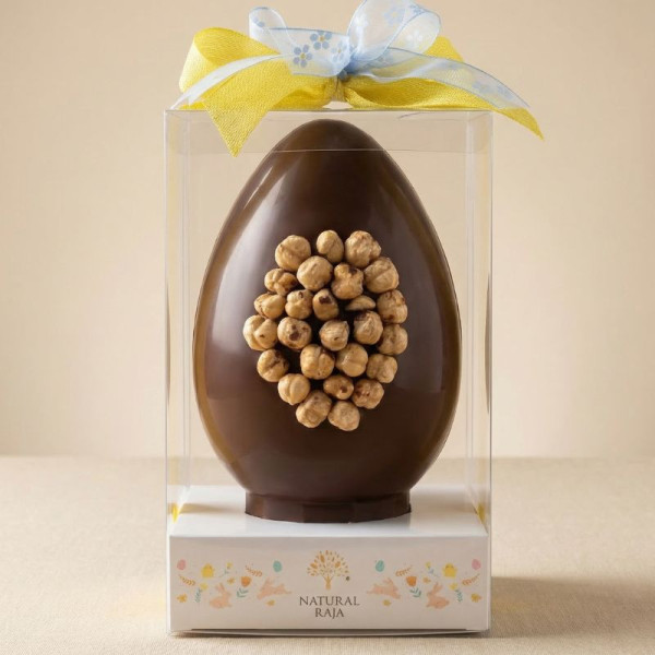 Uovo di Pasqua Cioccolato Fondente e Nocciole 300g