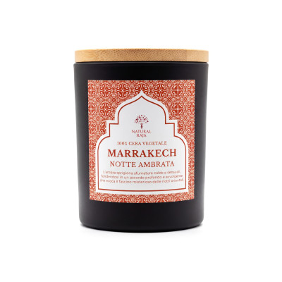 Candela Profumata Marrakech – Notte Ambrata 200 g Natural Raja