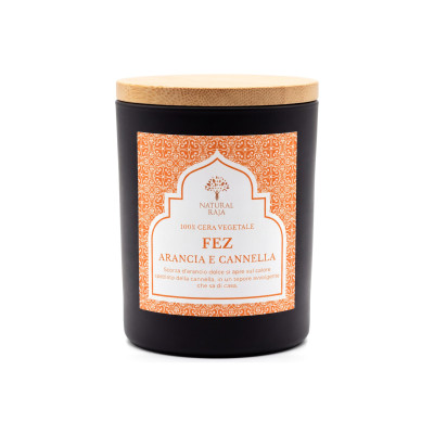 Candela Profumata Fez – Arancia e Cannella 200 g Natural Raja