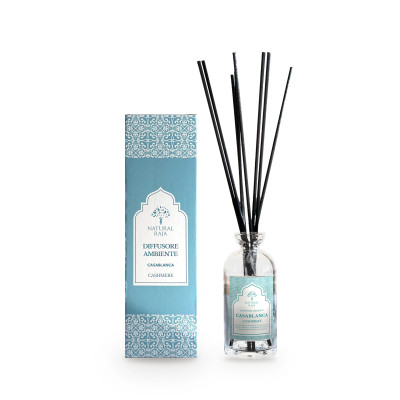Diffusore a bastoncini Casablanca – Cashmere 250 ml con scatola, Natural Raja