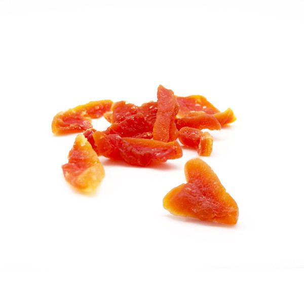 Papaya disidratata a fette senza zucchero